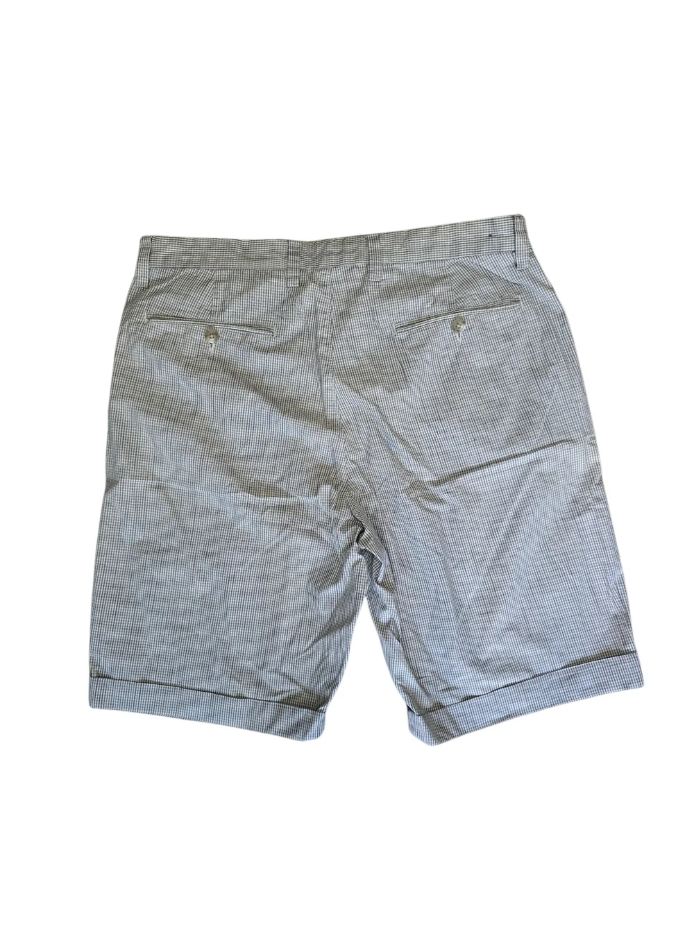 J. Crew Gingham Plaid Micro-Check Gray Shorts Mens Sz 32